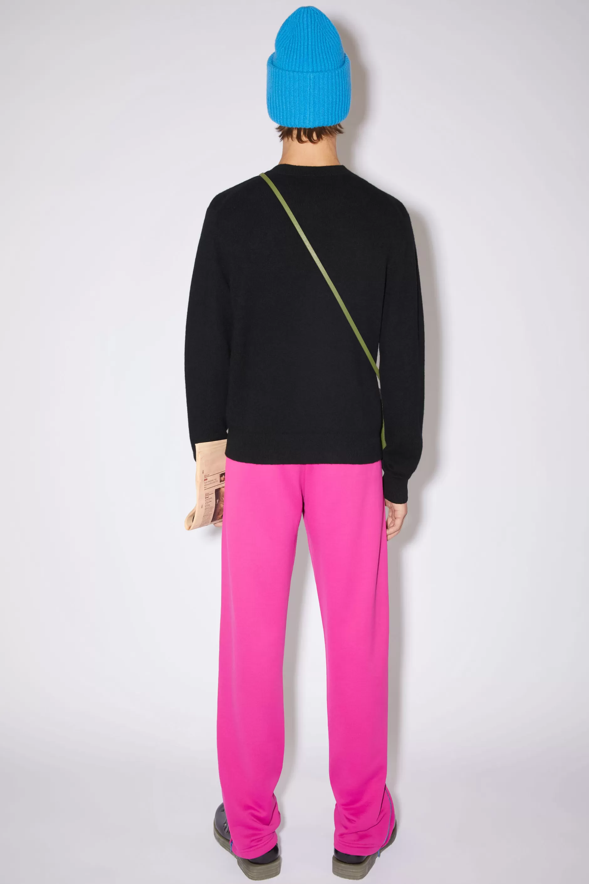 Acne Studios Wollpullover Mit V-Ausschnitt Schwarz Shop