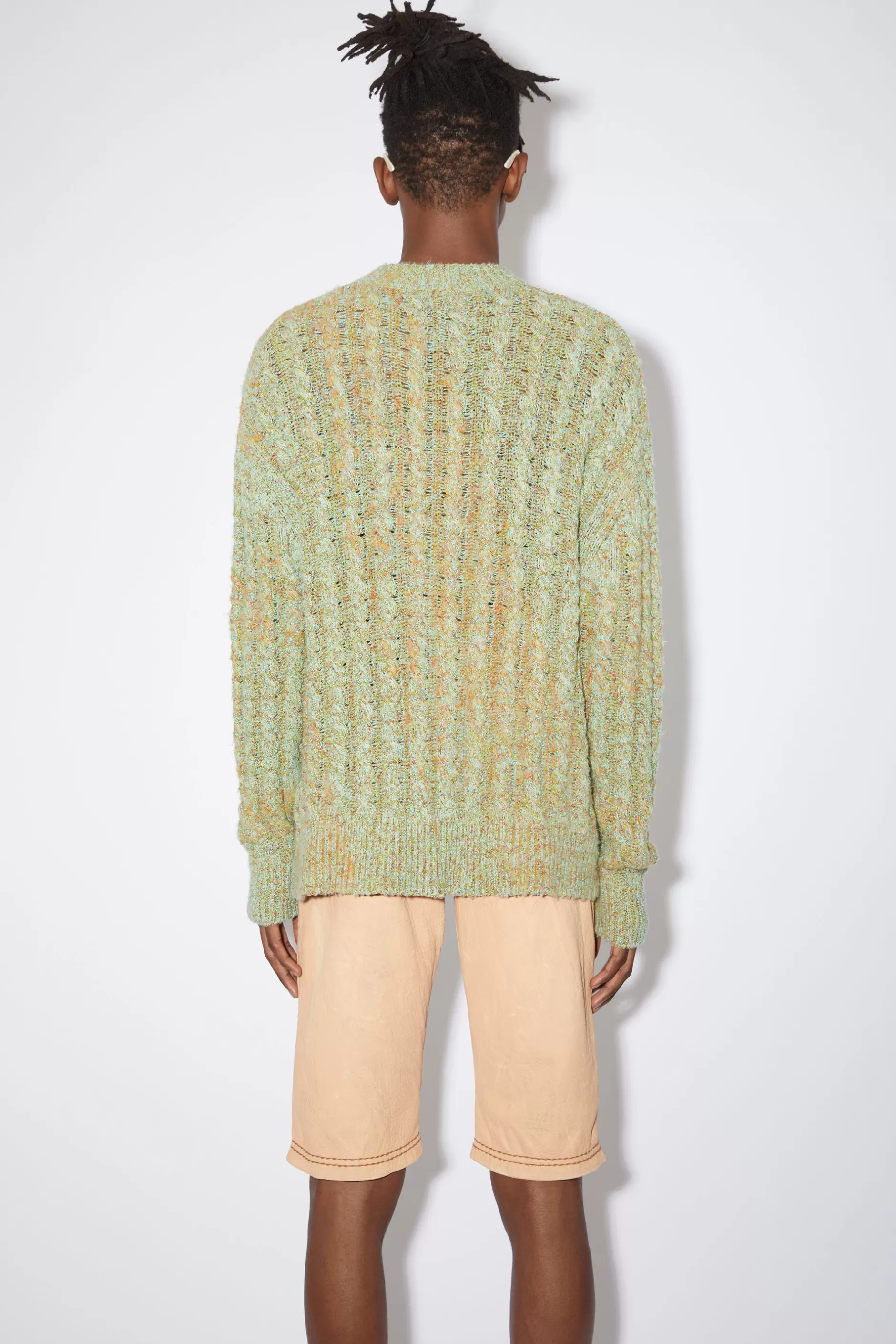 Acne Studios Zopfstrickpullover Mintgrun Flash Sale