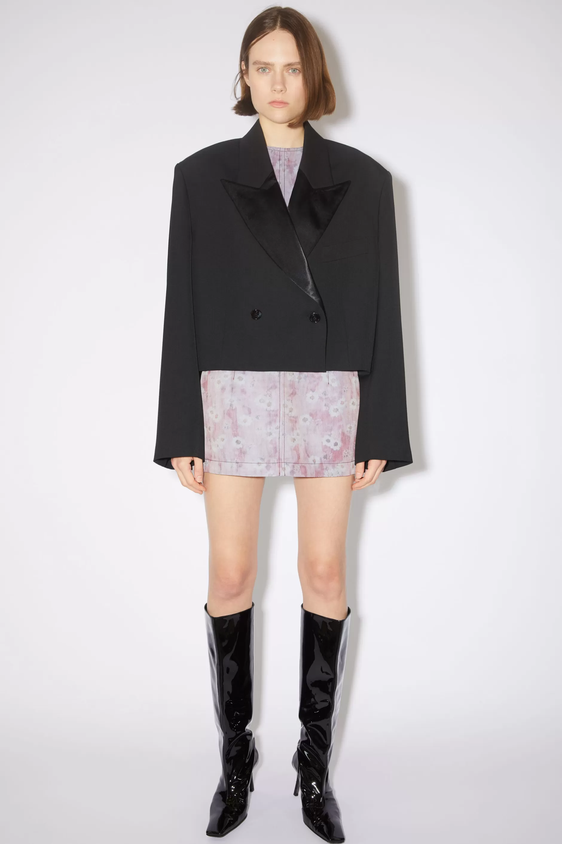 Acne Studios Zweireihige Anzugjacke Schwarz Shop