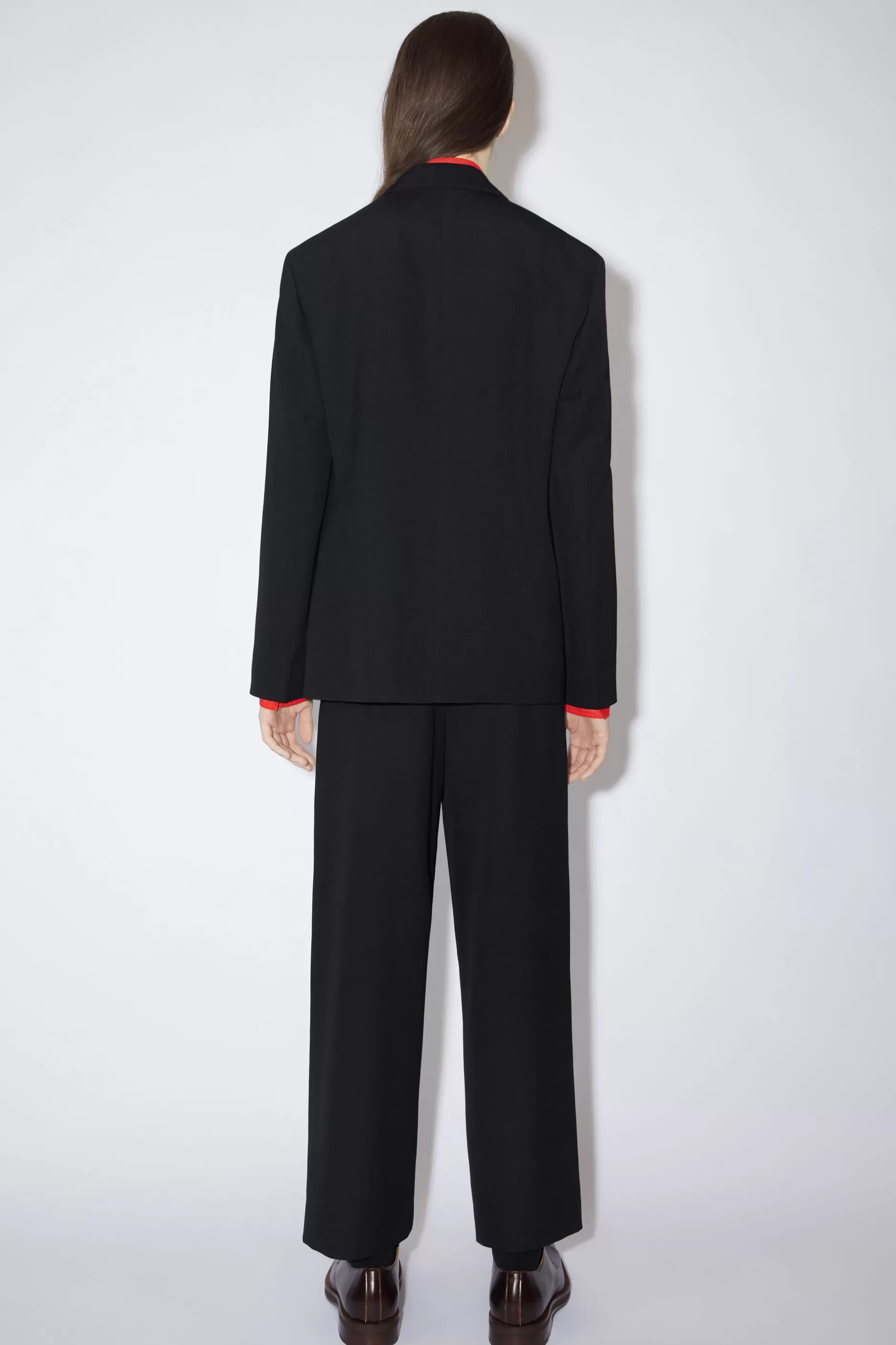 Acne Studios Zweireihige Anzugjacke Schwarz Online