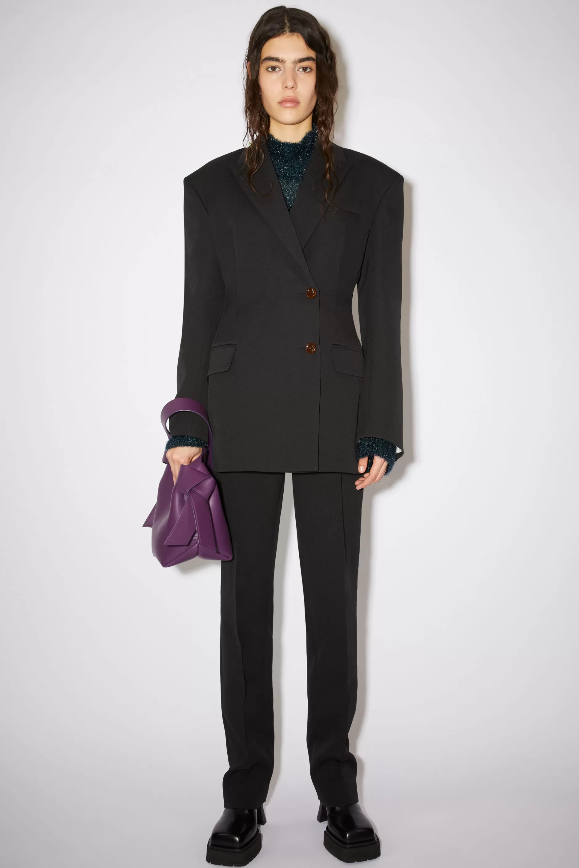 Acne Studios Zweireihiger Blazer Schwarz Best