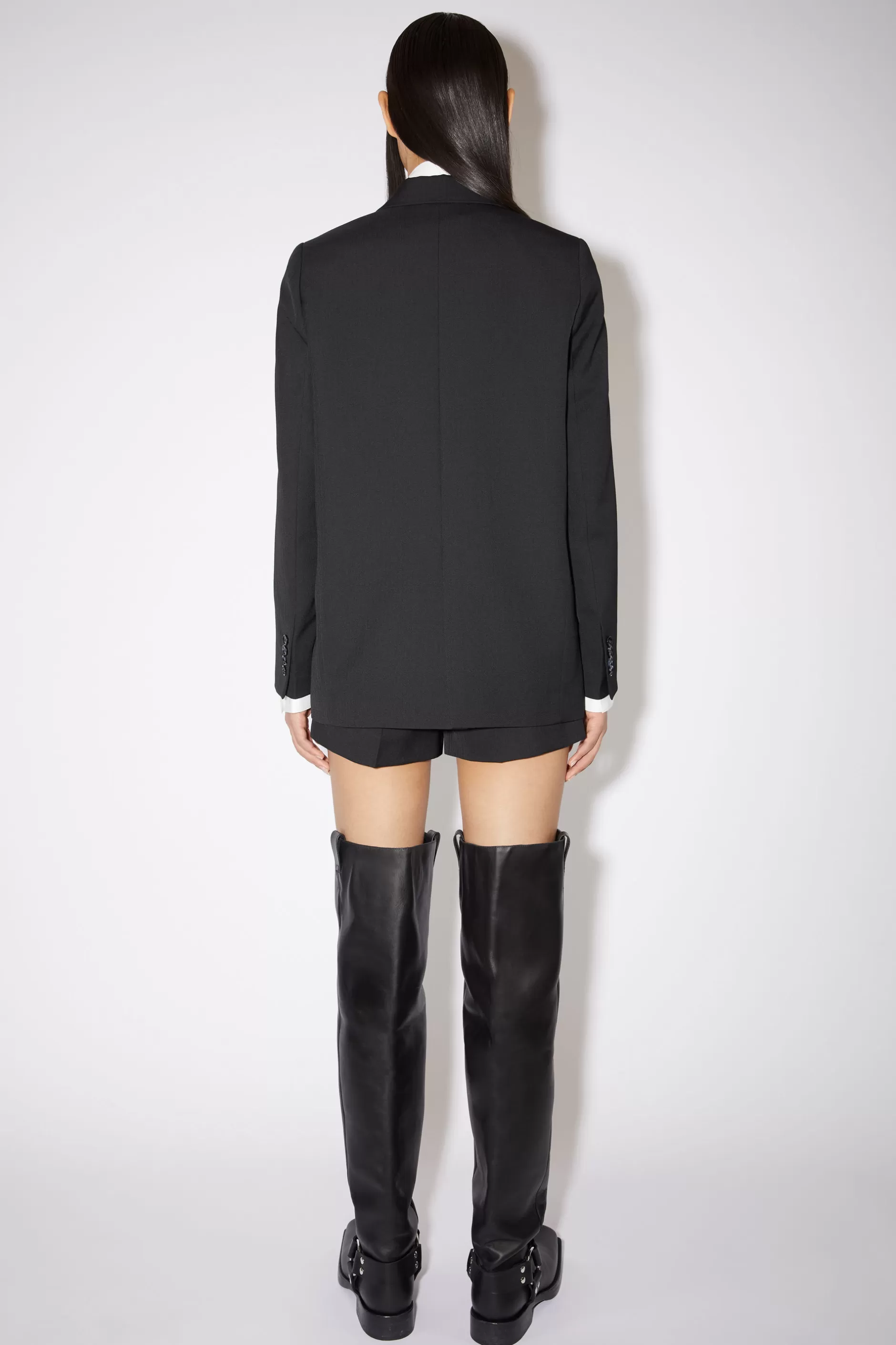 Acne Studios Zweireihiger Blazer Schwarz Store